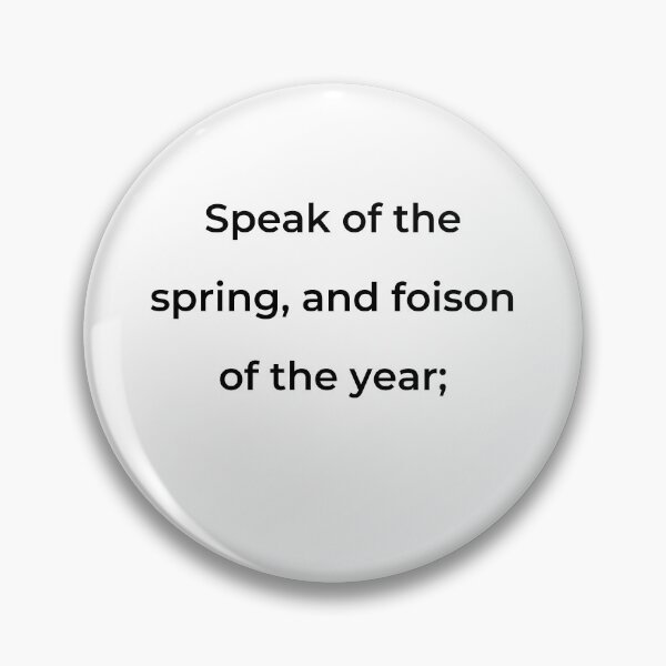 Item preview, “Speak of the spring, and foison of the year;” - print black designed and sold by ariksworld.