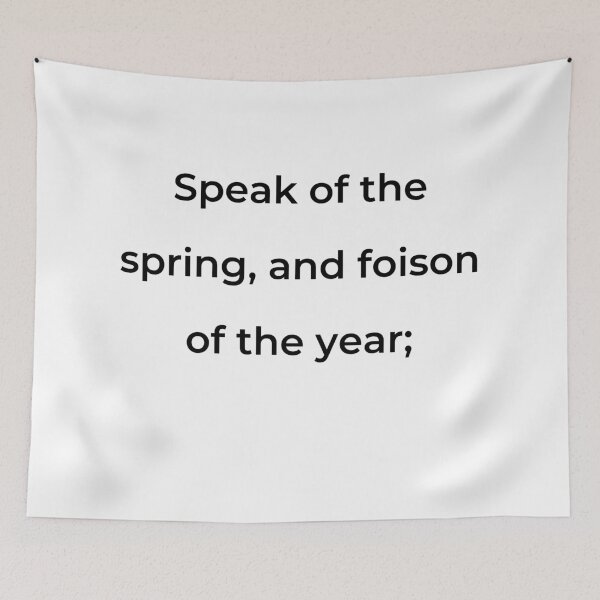 Item preview, “Speak of the spring, and foison of the year;” - print black designed and sold by ariksworld.