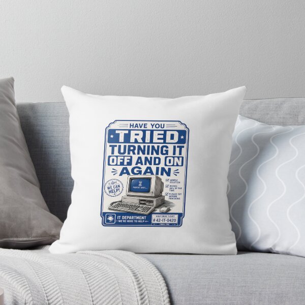 Item preview, Have You Tried Turning It Off And On Again Sticker designed and sold by InkPixell.