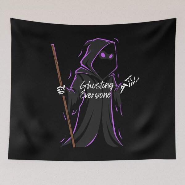 Item preview, Ghosting Everyone Funny Grim Reaper Halloween Design designed and sold by Karim-Karem.