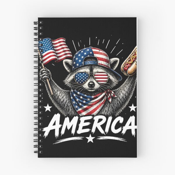 Item preview, America Patriotic Raccoon 4th Of July Independence Hot dog Art designed and sold by VGAfanatic.