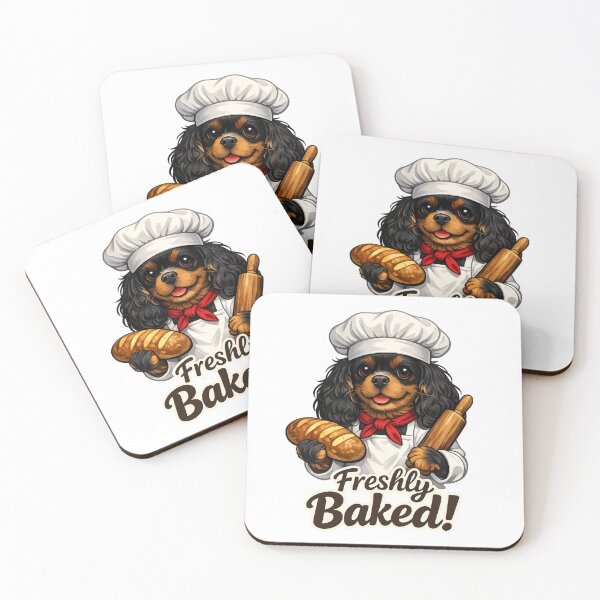 Item preview, Baking Fun Black and Tan Cavalier designed and sold by SpottyRainbow.