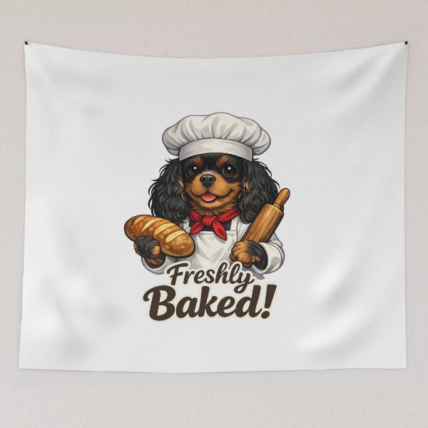 Item preview, Baking Fun Black and Tan Cavalier designed and sold by SpottyRainbow.
