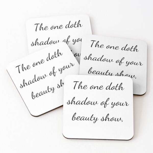 Item preview, “The one doth shadow of your beauty show,” - handwriting black designed and sold by ariksworld.