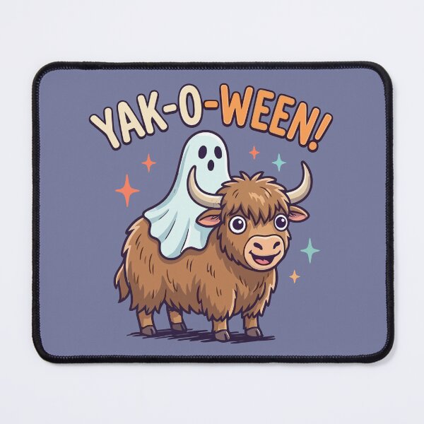 Item preview, Yak-O-Ween Cute Ghost Riding Yak Halloween designed and sold by Amir Faysal.
