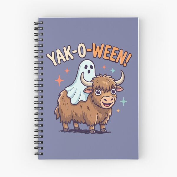 Item preview, Yak-O-Ween Cute Ghost Riding Yak Halloween designed and sold by Amir Faysal.