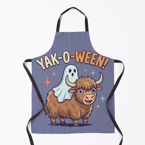 Item preview, Yak-O-Ween Cute Ghost Riding Yak Halloween designed and sold by Amir Faysal.