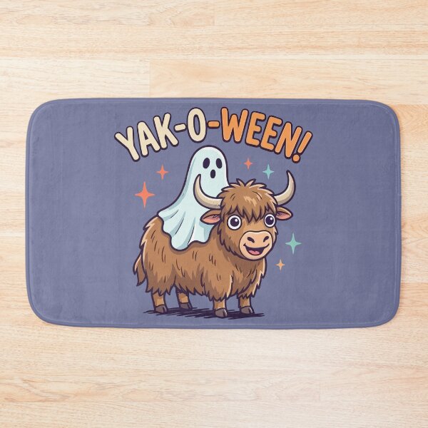 Item preview, Yak-O-Ween Cute Ghost Riding Yak Halloween designed and sold by Amir Faysal.