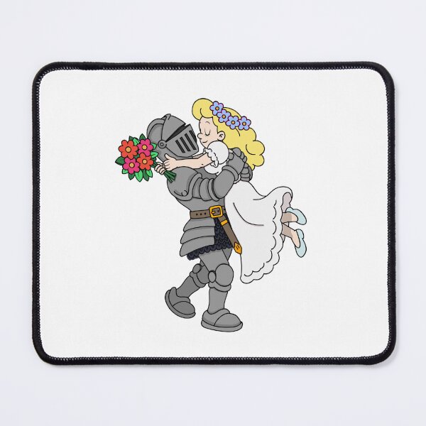 Item preview, Golden Brown Inspired Vintage Knight & Maiden | Retro 1930 RubberHose Romance designed and sold by myTRASHure-com.