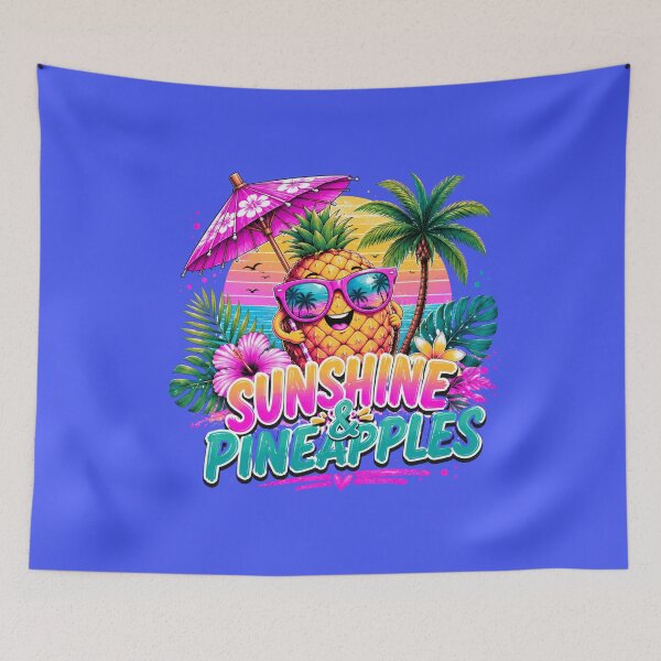 Item preview, Sunshine & Pineapples – Tropical Summer Vacation Aesthetic T-Shirt designed and sold by Aimetoi.