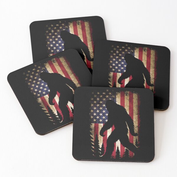 Item preview, Bigfoot Sasquatch America Flag Patriotic Men Women Kids designed and sold by FernaRoje.