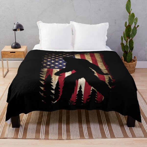 Item preview, Bigfoot Sasquatch America Flag Patriotic Men Women Kids designed and sold by FernaRoje.