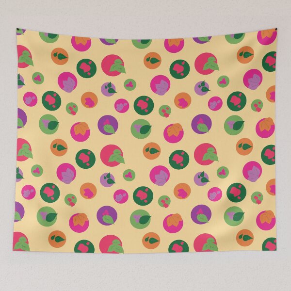Item preview, Summery Bougainvillea Dots on Butter Yellow designed and sold by Qousqoza7.