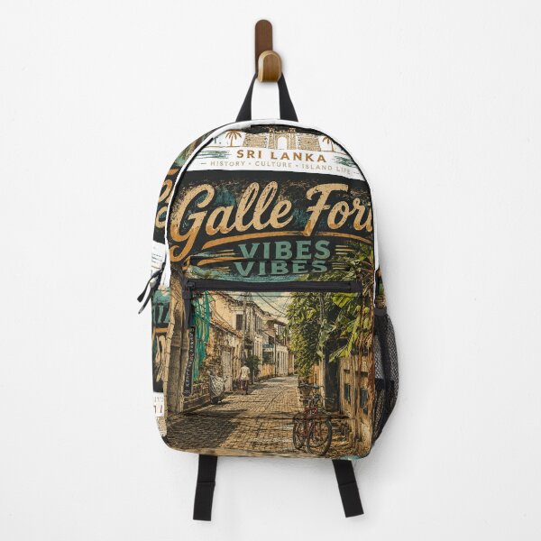 Item preview, Galle Fort Vibes – Tropical Heritage Street Vintage T-Shirt Design designed and sold by GooniSL.