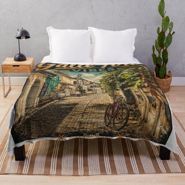 Item preview, Galle Fort Vibes – Tropical Heritage Street Vintage T-Shirt Design designed and sold by GooniSL.