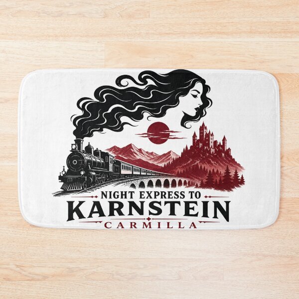 Item preview, Night Express to Karnstein Carmilla Gothic Train Castle Art designed and sold by Fenay Designs.