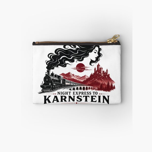 Item preview, Night Express to Karnstein Carmilla Gothic Train Castle Art designed and sold by Fenay Designs.