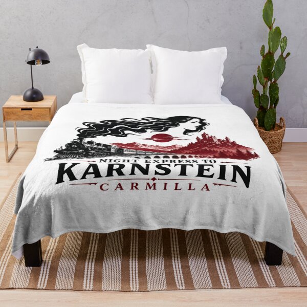 Item preview, Night Express to Karnstein Carmilla Gothic Train Castle Art designed and sold by Fenay Designs.