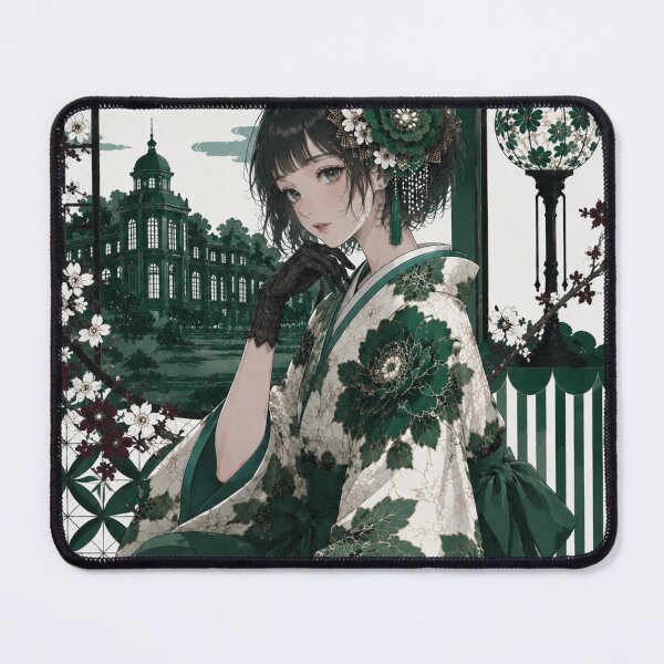 Item preview, Green Hakama Lady designed and sold by Japanese Vibes.