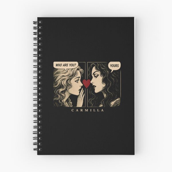 Item preview, Carmilla Retro Comic Who Are You Yours Lesbian Vampire Art designed and sold by Fenay Designs.