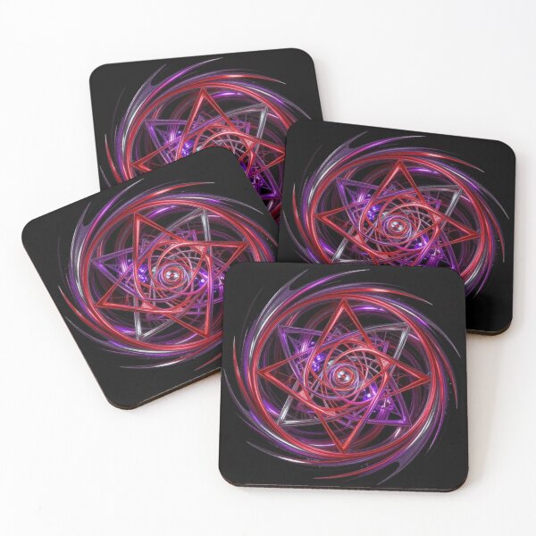 Artikelvorschau, Red Purple Glowing Geometric Design entworfen und verkauft von Pioneer Spirit Market.