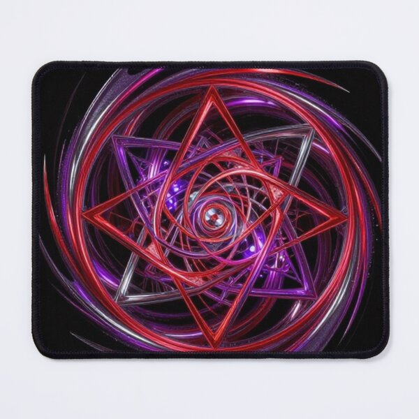 Item preview, Red Purple Glowing Geometric Design designed and sold by Pioneer Spirit Market.
