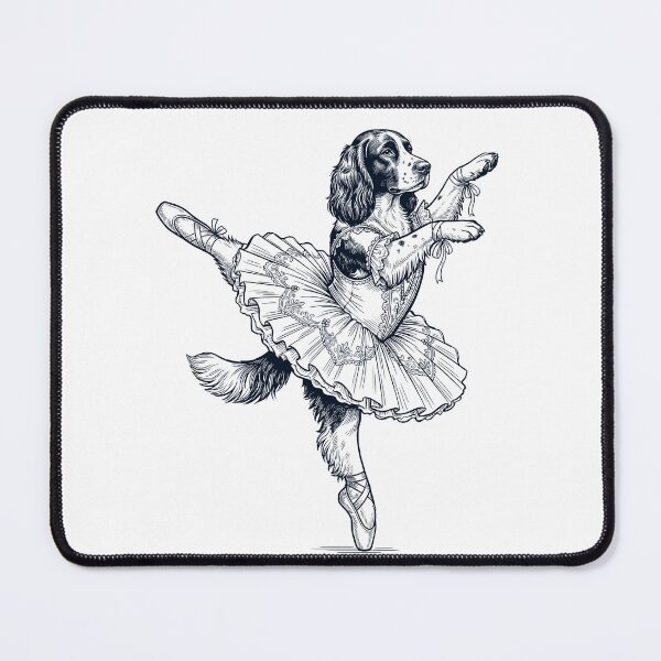 Item preview, Vintage English Springer Spaniel Ballet Dancer Ballerina Dog Lover designed and sold by dian-rody-crest.