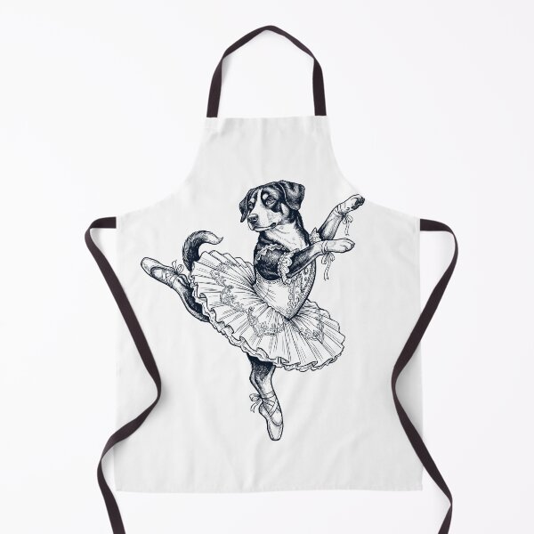 Item preview, Vintage Entlebucher Mountain Dog Ballet Dancer Ballerina Dog Lover designed and sold by dian-rody-crest.