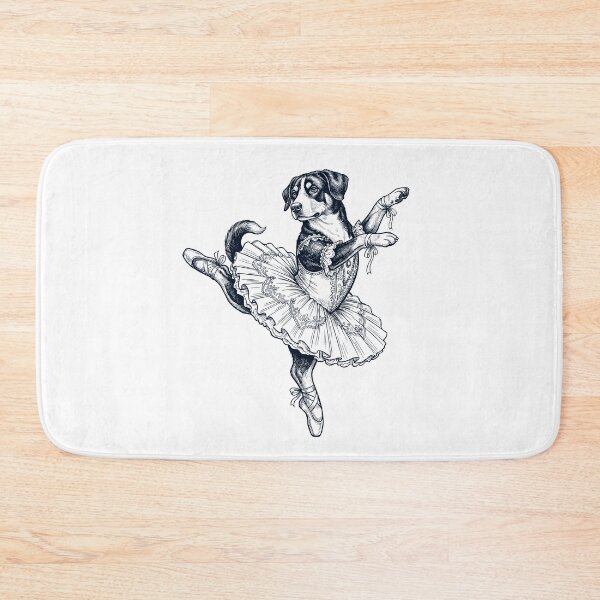 Item preview, Vintage Entlebucher Mountain Dog Ballet Dancer Ballerina Dog Lover designed and sold by dian-rody-crest.