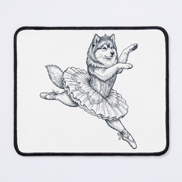 Item preview, Vintage Finnish Lapphund Ballet Dancer Ballerina Dog Lover designed and sold by dian-rody-crest.