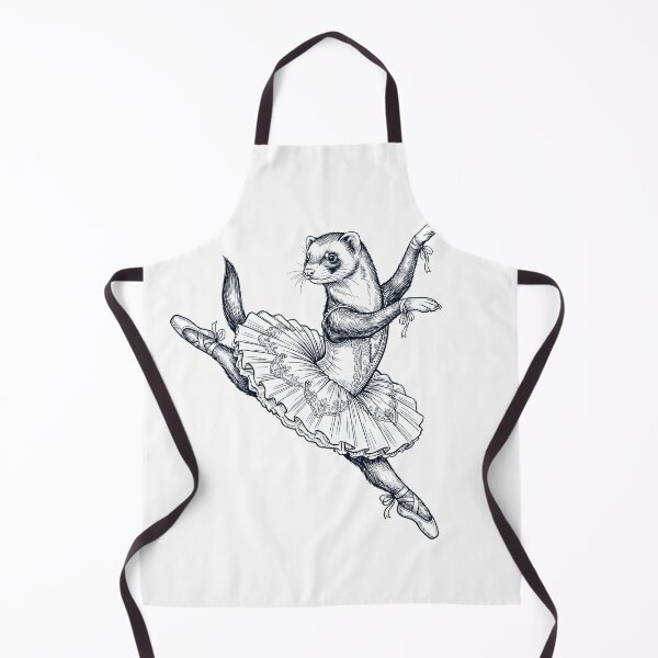 Item preview, Vintage Ferret Ballet Dancer Ballerina Animal Lover designed and sold by dian-rody-crest.