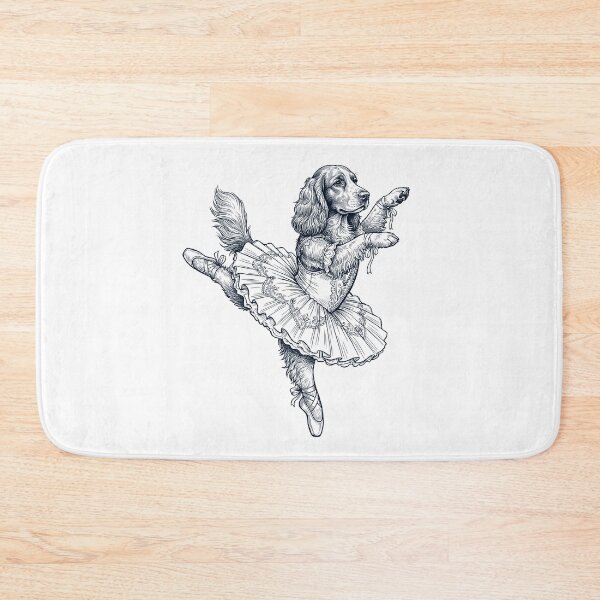 Item preview, Vintage Field Spaniel Ballet Dancer Ballerina Dog Lover designed and sold by dian-rody-crest.