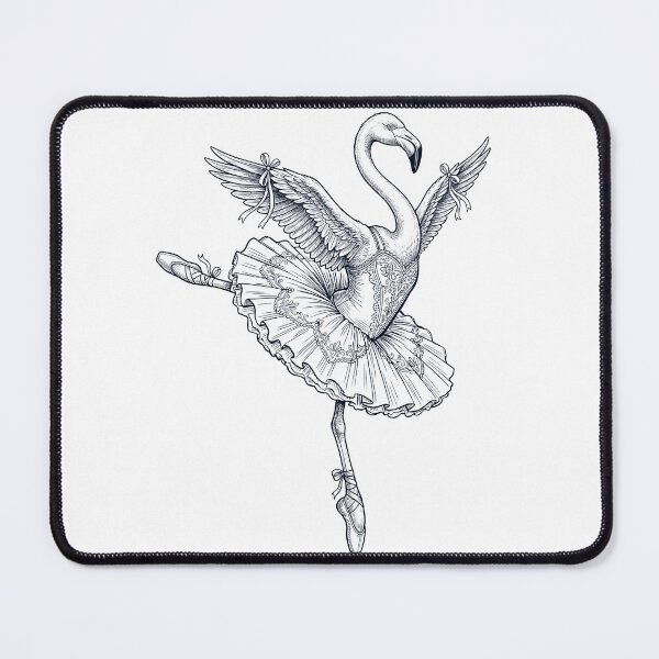 Item preview, Vintage Flamingo Ballet Dancer Ballerina Animal Lover designed and sold by dian-rody-crest.