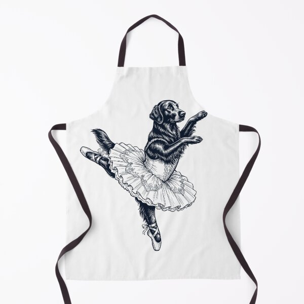 Item preview, Vintage Flat Coated Retriever Ballet Dancer Ballerina Dog Lover designed and sold by dian-rody-crest.