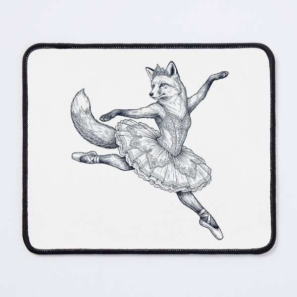 Item preview, Vintage Fox Ballet Dancer Ballerina Animal Lover designed and sold by dian-rody-crest.
