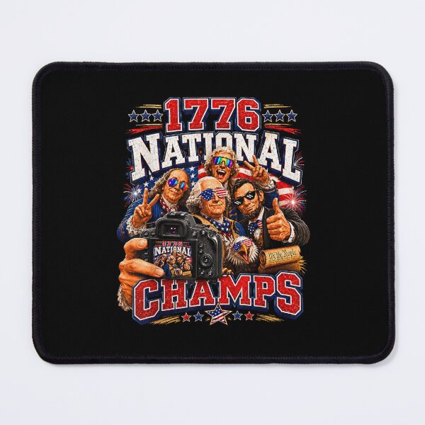 Item preview, 1776 National Champs Patriotic Wrestling Fouding Fathers USA Independence Day designed and sold by PixlCrypt.