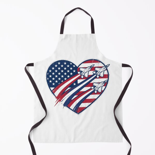 Item preview, American Flag Heart - Patriotic Jet Design designed and sold by ShirtsUp-Lane.