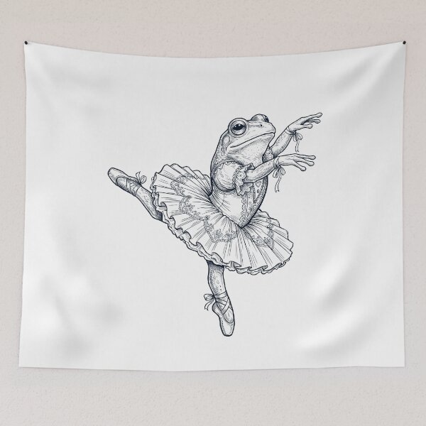 Item preview, Vintage Frog Ballet Dancer Ballerina Animal Lover designed and sold by dian-rody-crest.