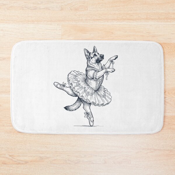 Item preview, Vintage German Shepherd Ballet Dancer Ballerina Dog Lover designed and sold by dian-rody-crest.