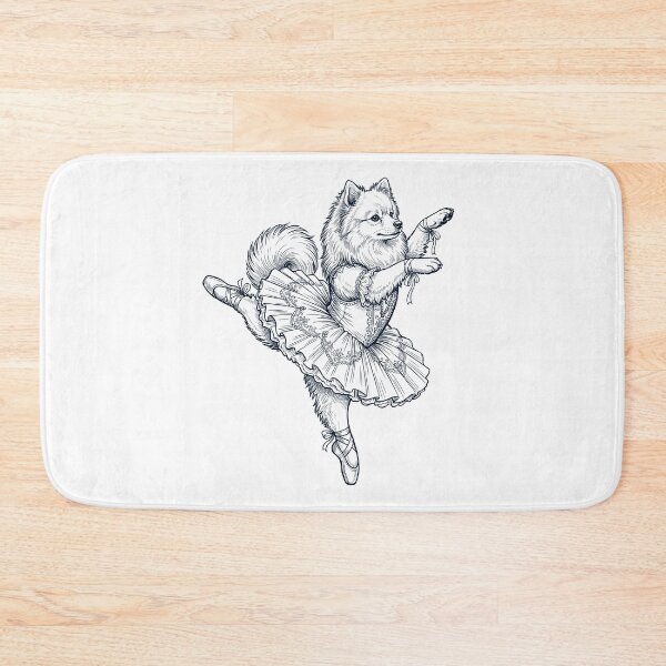 Item preview, Vintage German Spitz Ballet Dancer Ballerina Dog Lover designed and sold by dian-rody-crest.