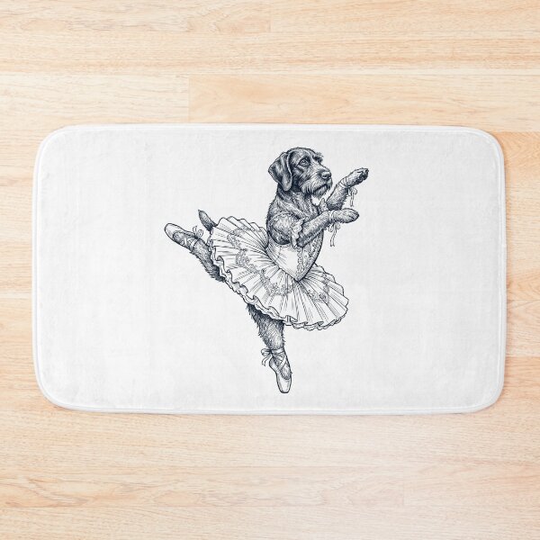 Item preview, Vintage German Wirehaired Pointer Ballet Dancer Ballerina Dog Lover designed and sold by dian-rody-crest.