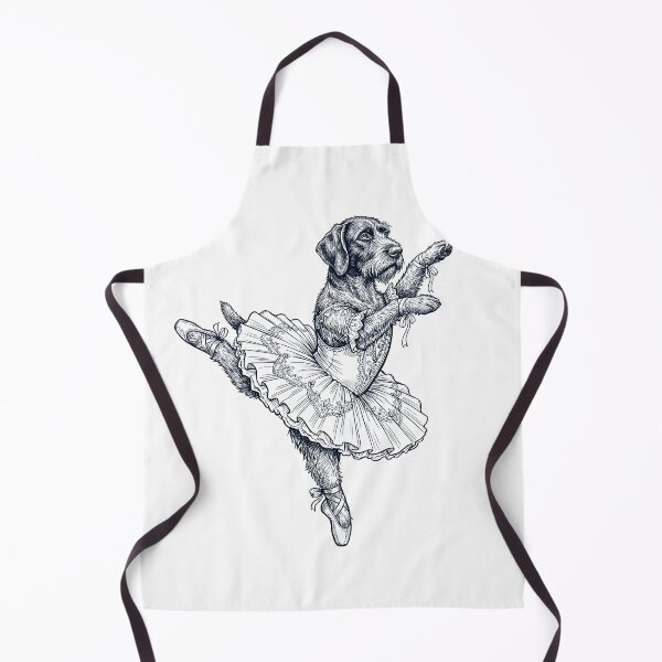 Item preview, Vintage German Wirehaired Pointer Ballet Dancer Ballerina Dog Lover designed and sold by dian-rody-crest.
