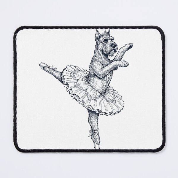 Item preview, Vintage Giant Schnauzer Ballet Dancer Ballerina Dog Lover designed and sold by dian-rody-crest.