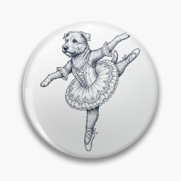 Item preview, Vintage Glen of Imaal Terrier Ballet Dancer Ballerina Dog Lover designed and sold by dian-rody-crest.