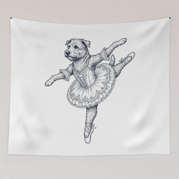 Item preview, Vintage Glen of Imaal Terrier Ballet Dancer Ballerina Dog Lover designed and sold by dian-rody-crest.