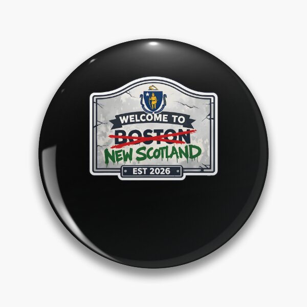 Item preview, Welcome To New Scotland EST 2026 Funny Boston Rebrand Political Parody designed and sold by KAWKAW-DRHM.