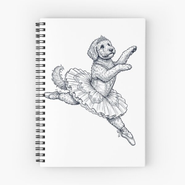 Item preview, Vintage Goldendoodle Ballet Dancer Ballerina Dog Lover designed and sold by dian-rody-crest.