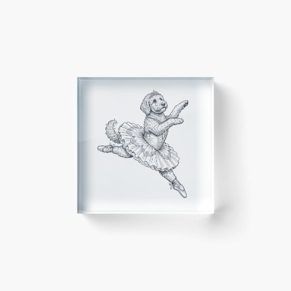 Item preview, Vintage Goldendoodle Ballet Dancer Ballerina Dog Lover designed and sold by dian-rody-crest.