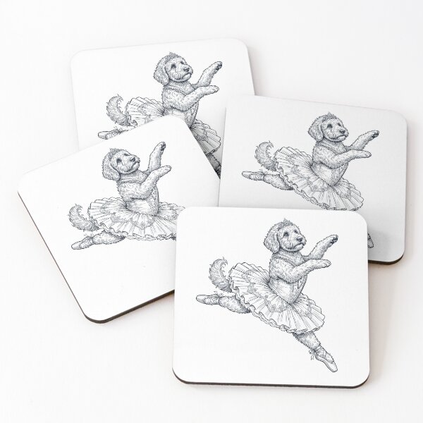 Item preview, Vintage Goldendoodle Ballet Dancer Ballerina Dog Lover designed and sold by dian-rody-crest.