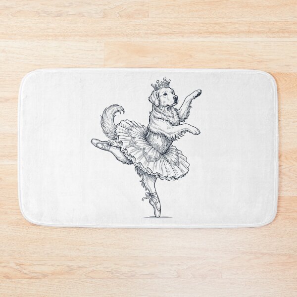 Item preview, Vintage Golden Retriever Ballet Dancer Ballerina Dog Lover designed and sold by dian-rody-crest.